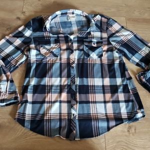 Womens Flannel Button Down - Size 1X